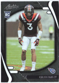 Caleb Farley Panini Absolute - Retail 144 2021 Tennessee Titans RC