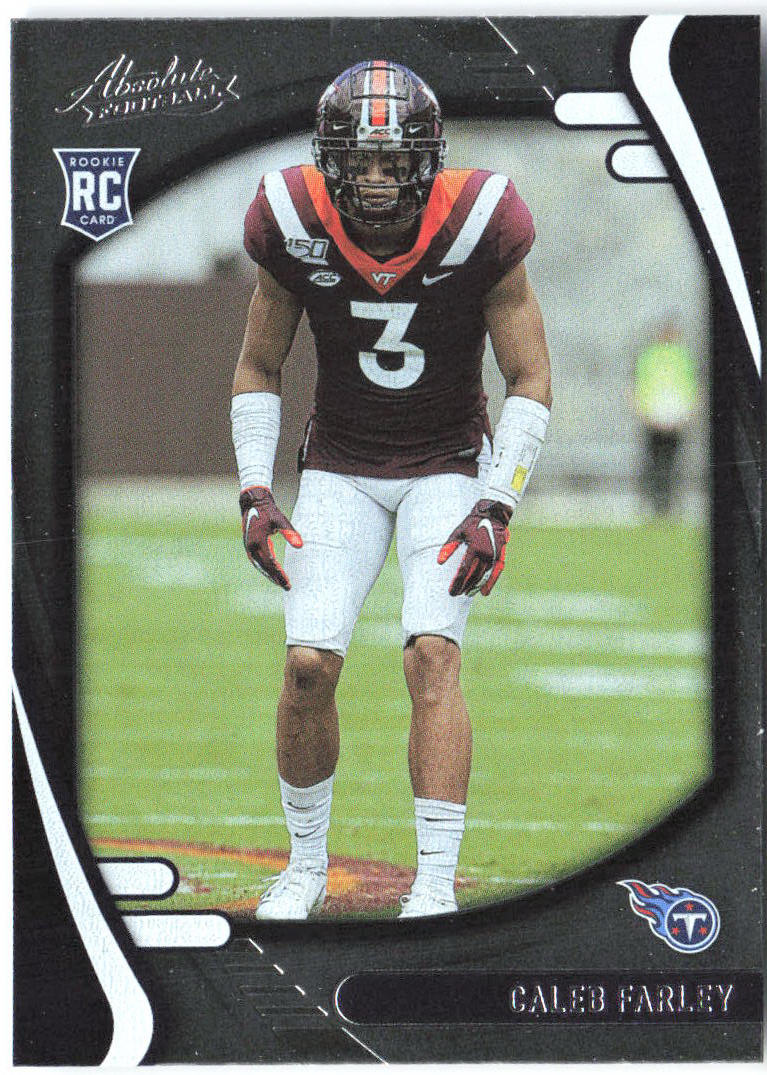 Caleb Farley Panini Absolute - Retail 144 2021 Tennessee Titans RC
