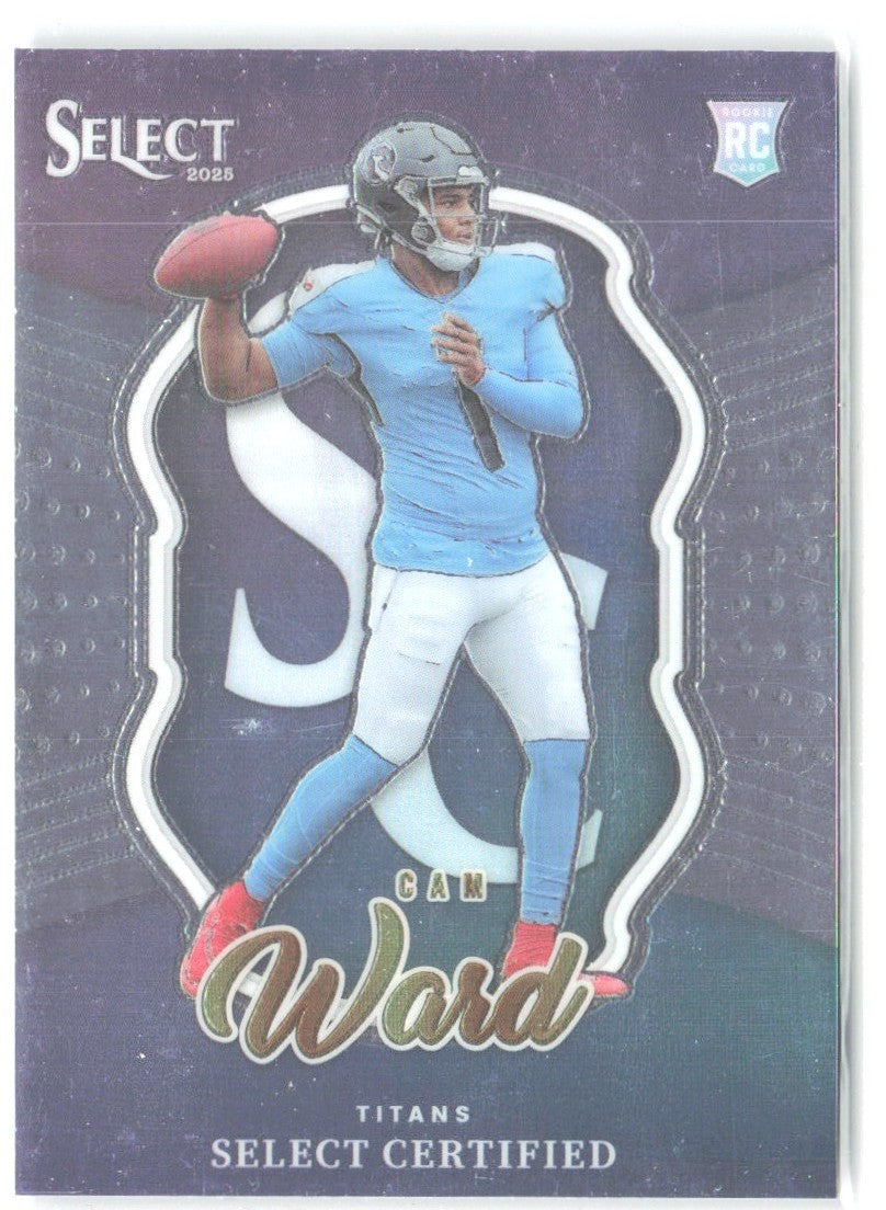 Cam Ward Panini Select - Select Certified Rookies 2 2025 Tennessee Titans
