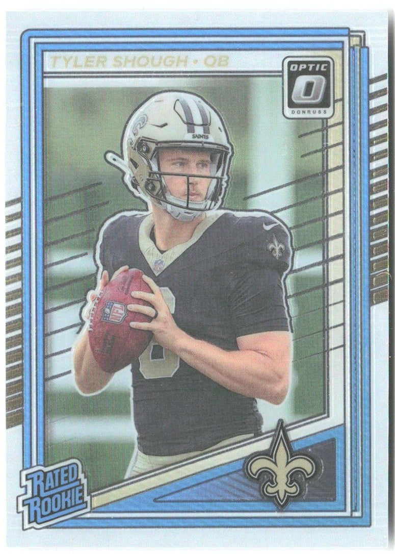 Tyler Shough Donruss Optic 223 2025 New Orleans Saints RC