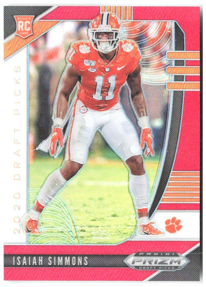 Isaiah Simmons Panini Prizm Draft Picks - Prizms Red 154 2020 Clemson Tigers