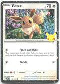 Eevee (30th Celebration) Holo Common Blister Exclusives 116/128 NM Wintr Wandr
