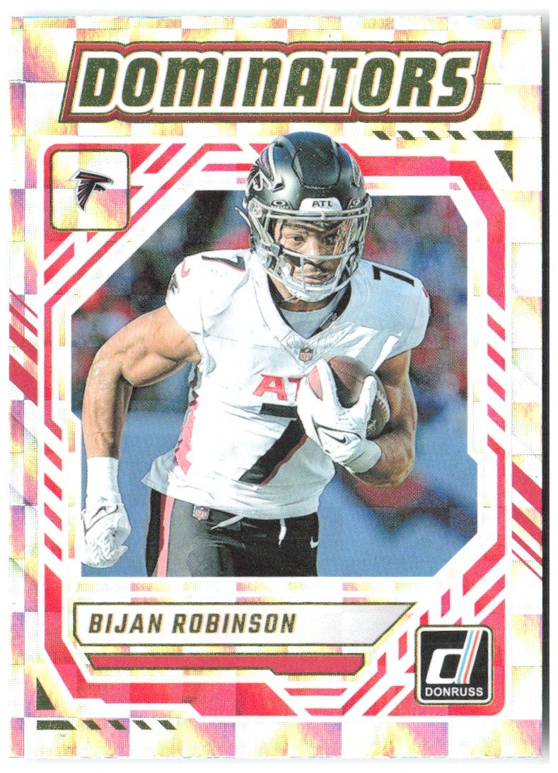 Bijan Robinson Donruss - Dominators DOM-BRN 2025 Atlanta Falcons