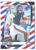D'Andre Swift Panini Prizm - Red White and Blue 47 2024 Chicago Bears
