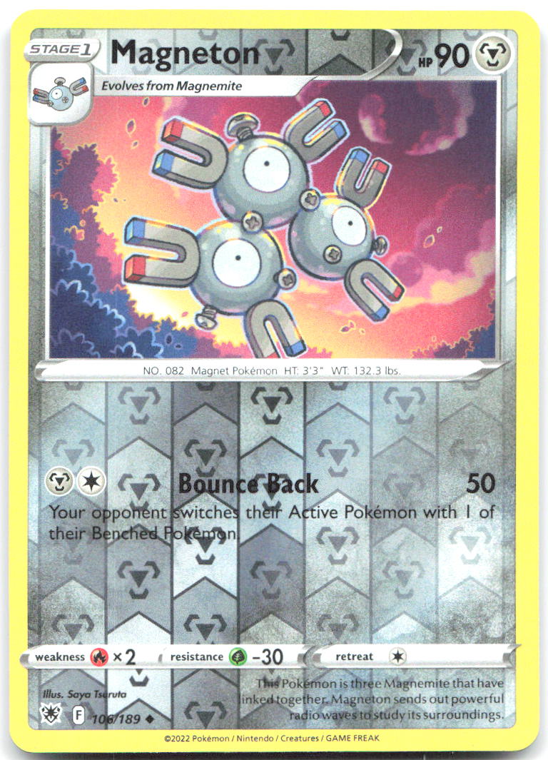 Magneton Reverse Holo Uncommon SWSH10 Astral Radiance 106/189 NM Saya Tsuruta