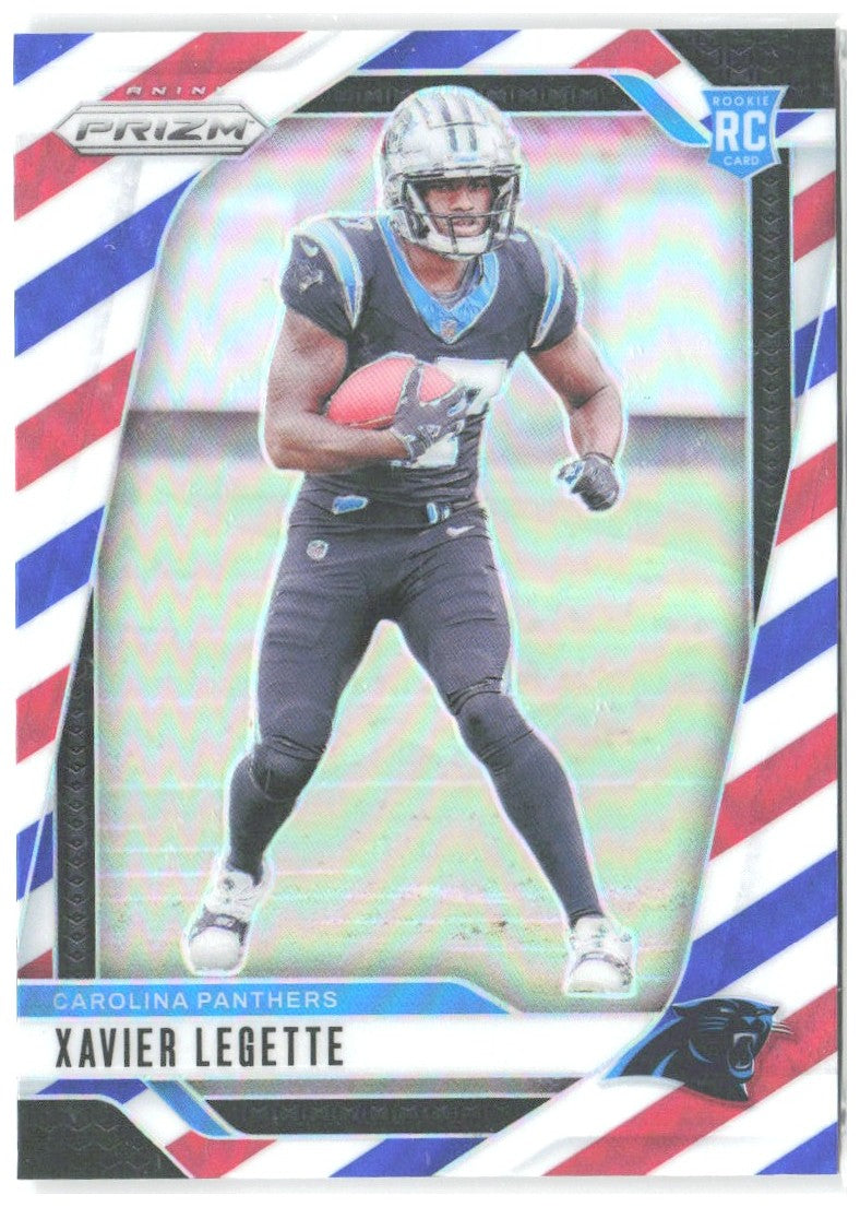 Xavier Legette Panini Prizm - Red White and Blue 398 2024 Carolina Panthers