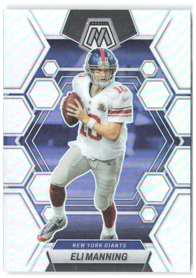 Eli Manning Panini Mosaic - Silver 179 2023 New York Giants
