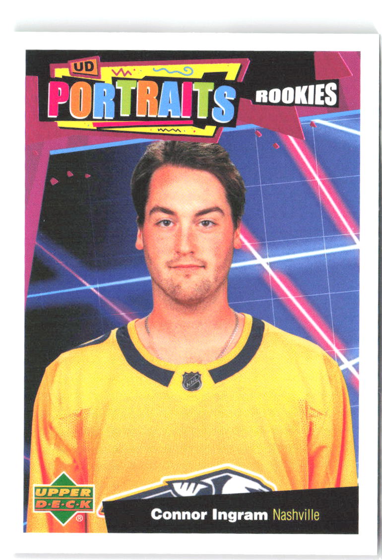 Connor Ingram Upper Deck - UD Portraits P-62 2020-21 Nashville Predators