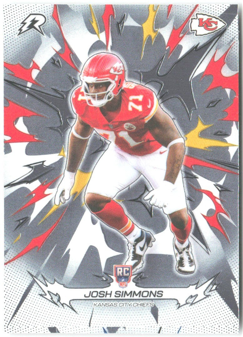 Josh Simmons Topps Resurgence 145 2025 Kansas City Chiefs RC