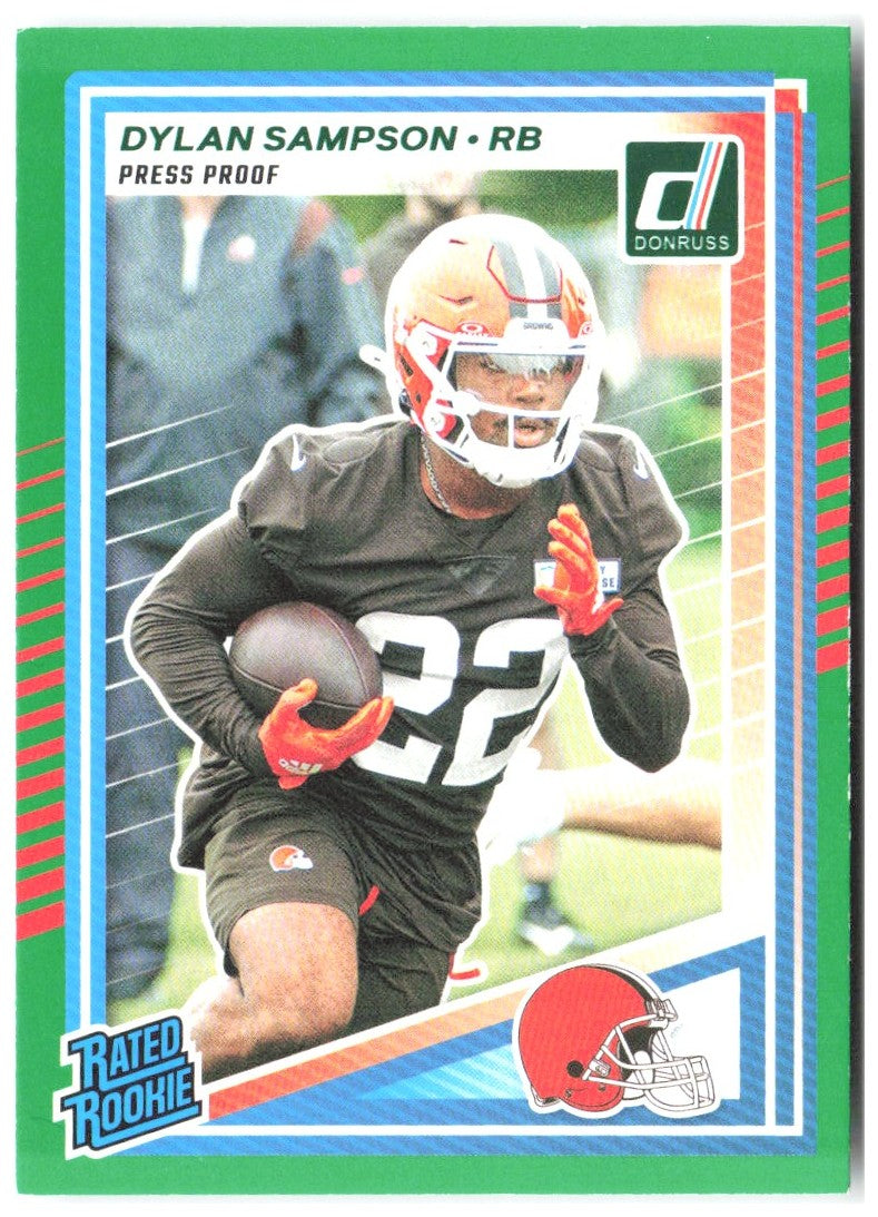 Dylan Sampson Donruss - Press Proofs Green 389 2025 Cleveland Browns