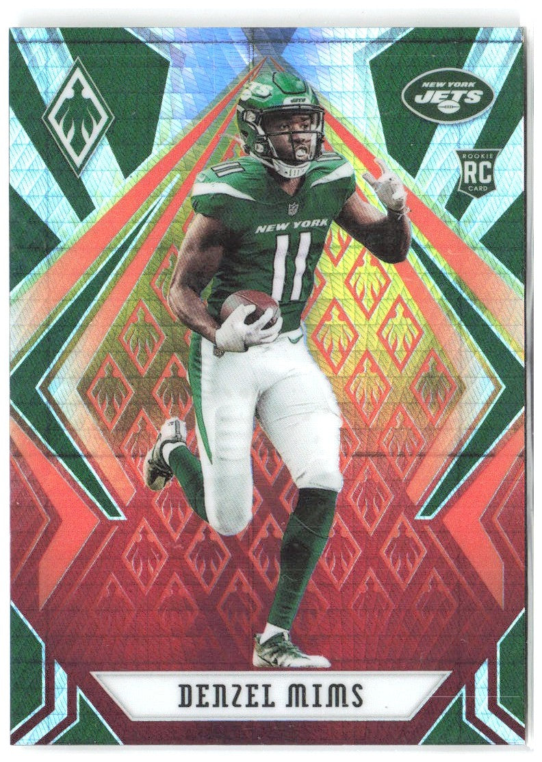 Denzel Mims Panini Phoenix - Fire Burst 123 2020 New York Jets