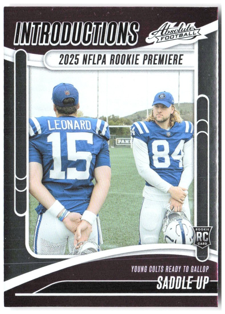 Saddle Up Panini Absolute - Introductions I-RLD 2025 Indianapolis Colts