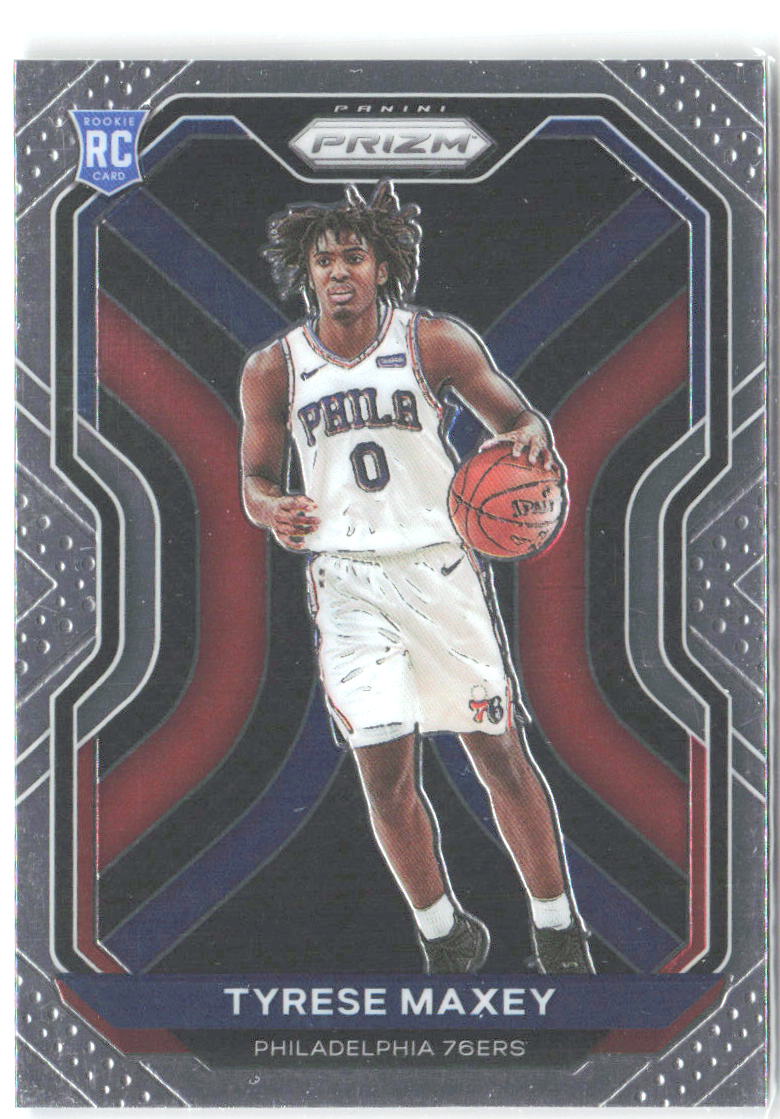 Tyrese Maxey Panini Prizm 256 2020-21 Philadelphia 76ers RC