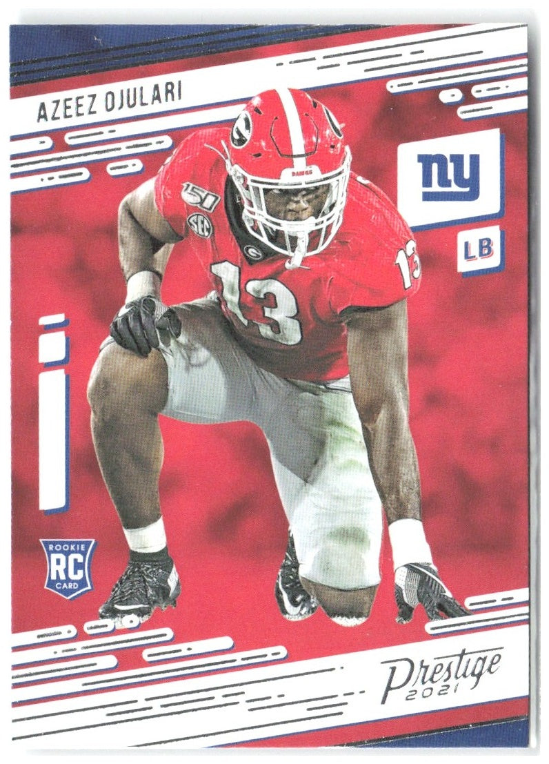Azeez Ojulari Panini Prestige 269 2021 New York Giants RC