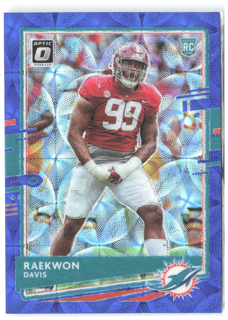 Raekwon Davis Donruss Optic - Blue Scope 134 2020 Miami Dolphins