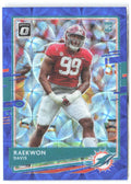 Raekwon Davis Donruss Optic - Blue Scope 134 2020 Miami Dolphins