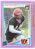Demetrius Knight Jr. Donruss - Optic Rated Rookies Pink 385 2025 Bengals