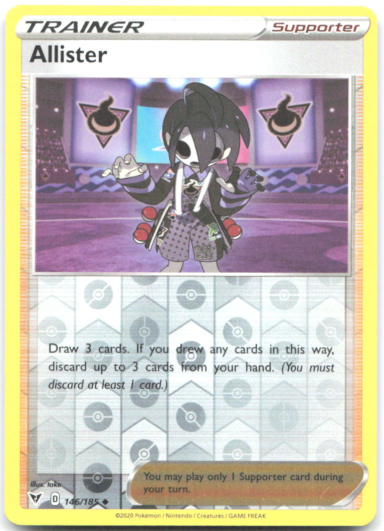 Allister Reverse Holo Uncommon SWSH04 Vivid Voltage 146/185 NM take
