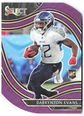 Darrynton Evans Panini Select - Purple Prizm Die Cut 378 2020 Tennessee Titans