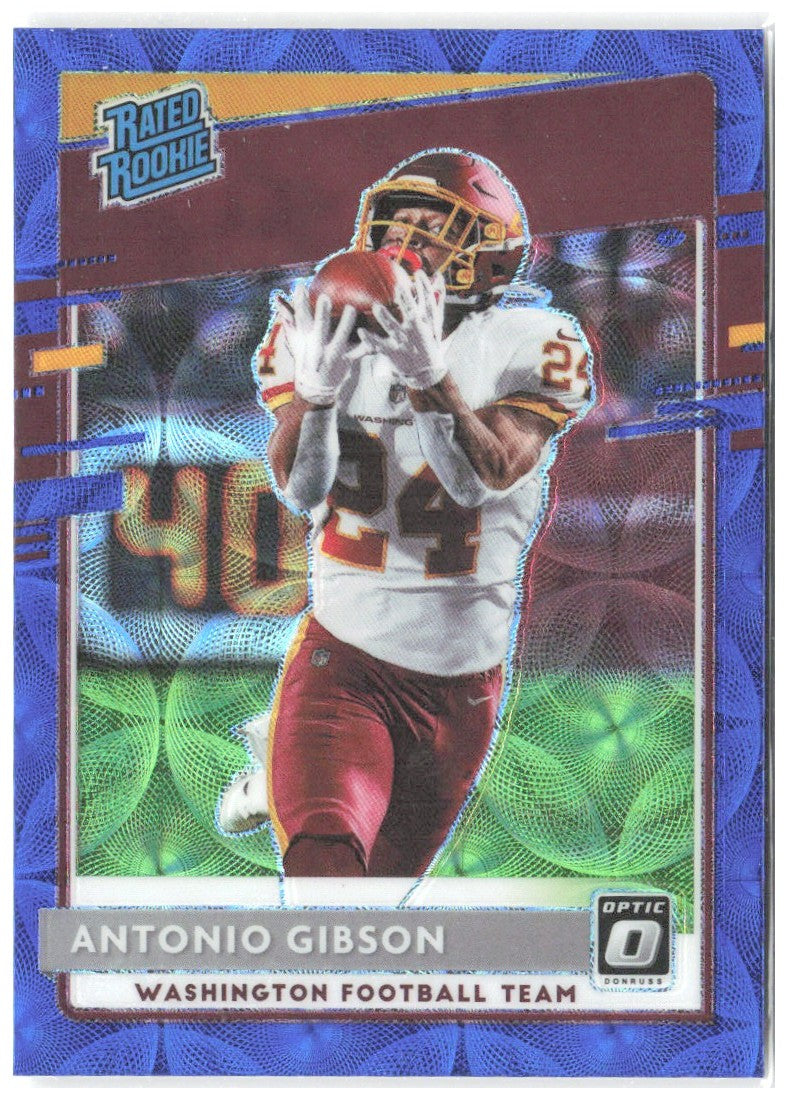Antonio Gibson Donruss Optic - Blue Scope 185 2020 Washington Football Team