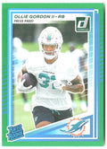 Ollie Gordon II Donruss - Press Proofs Green 394 2025 Miami Dolphins