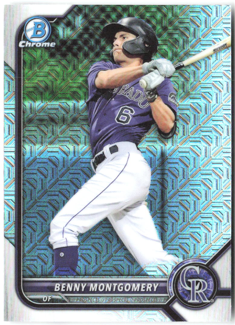 Benny Montgomery Bowman - Chrome Prospects Mojo Refractors BCP-73 2022  Rockies
