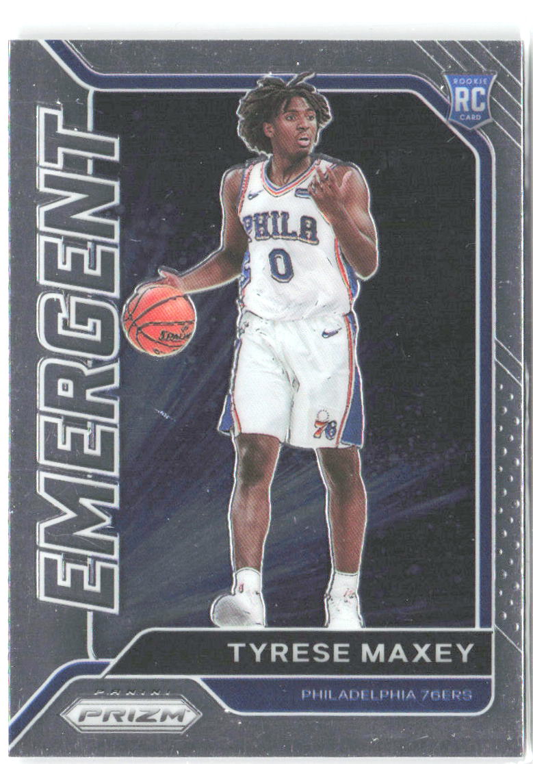 Tyrese Maxey Panini Prizm - Emergent 24 2020-21 Philadelphia 76ers