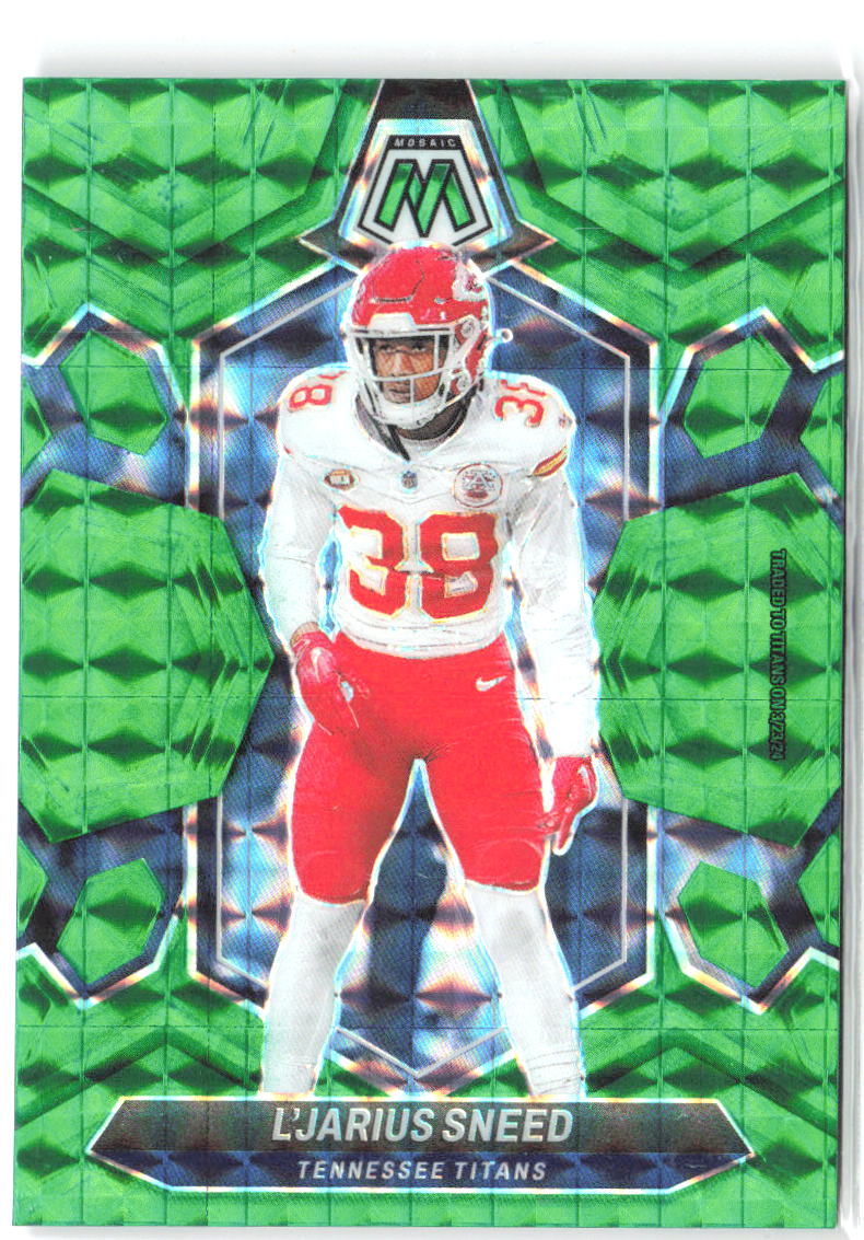L'Jarius Sneed Panini Mosaic - Mosaic Green 217 2024 Tennessee Titans