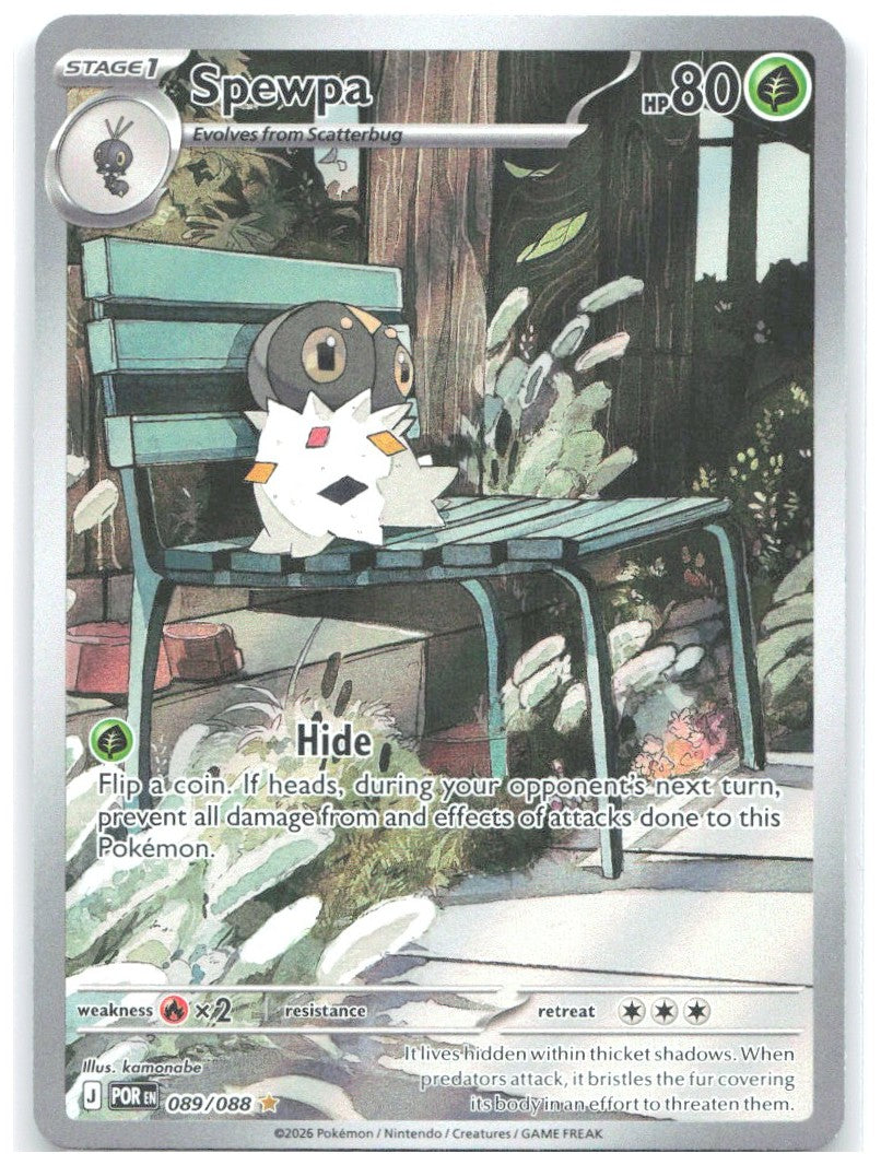 Spewpa Holo Illustration Rare ME03 Perfect Order 089/088 NM kamonabe