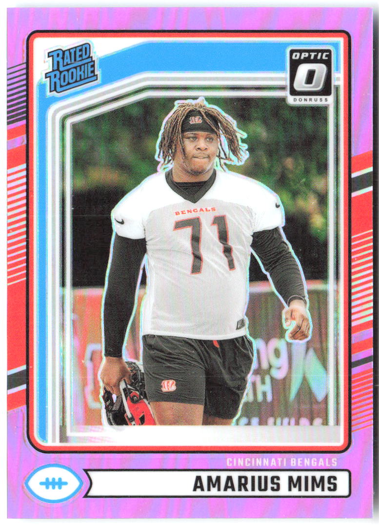 Amarius Mims Optic Rated Rookies Preview Pink Donruss - Optic Rated Rookies Preview Pink 350 NM