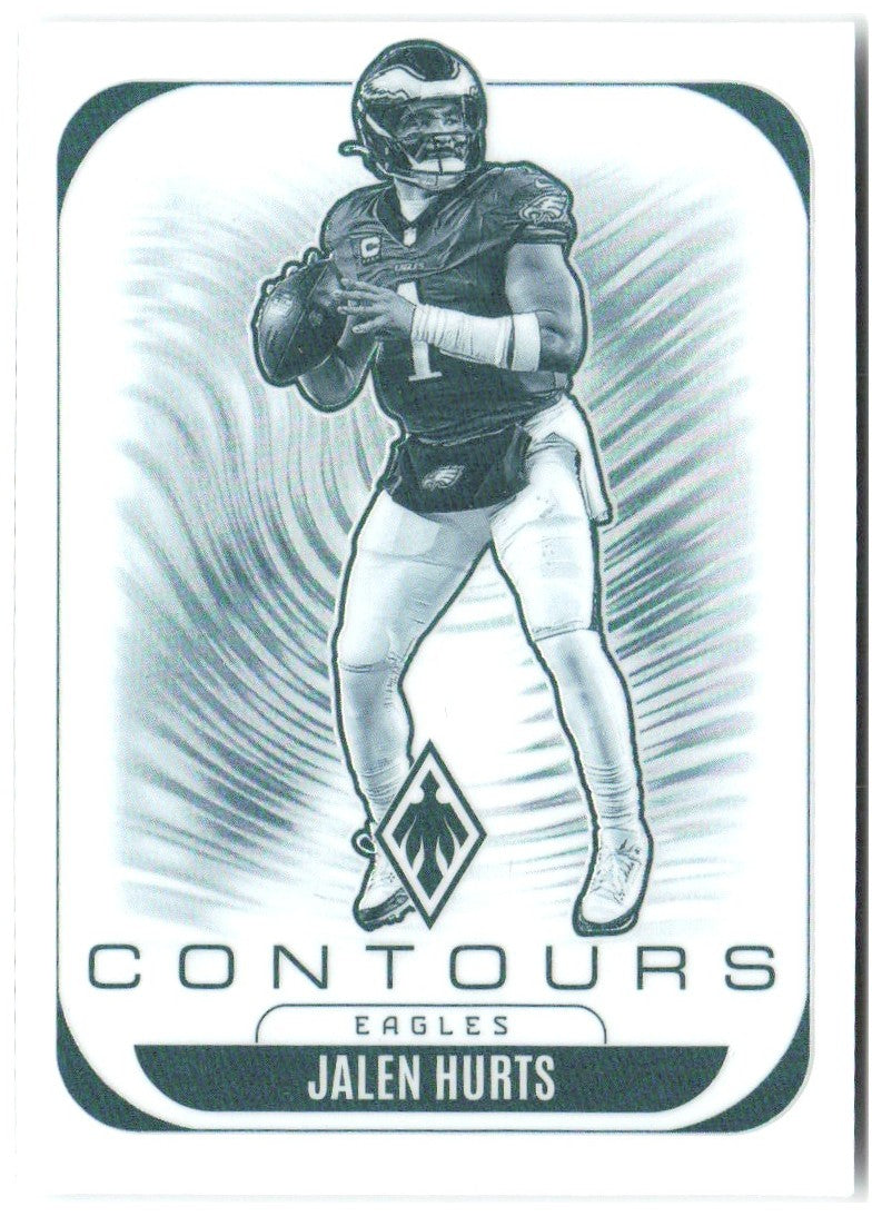 Jalen Hurts Panini Phoenix - Contours 26 2025 Philadelphia Eagles