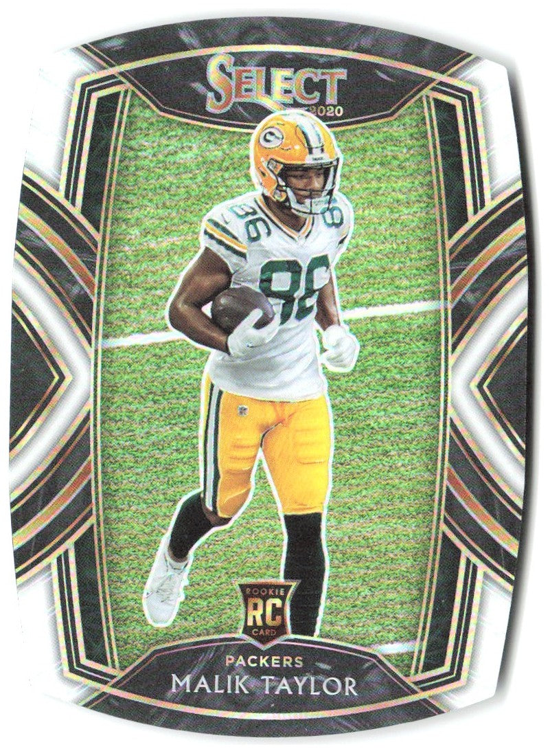 Malik Taylor Panini Select - White Prizm Die Cut 282 2020 Green Bay Packers