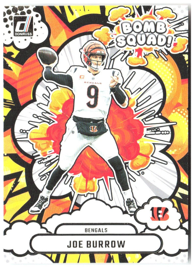 Joe Burrow Donruss - Bomb Squad BS-JBW 2025 Cincinnati Bengals