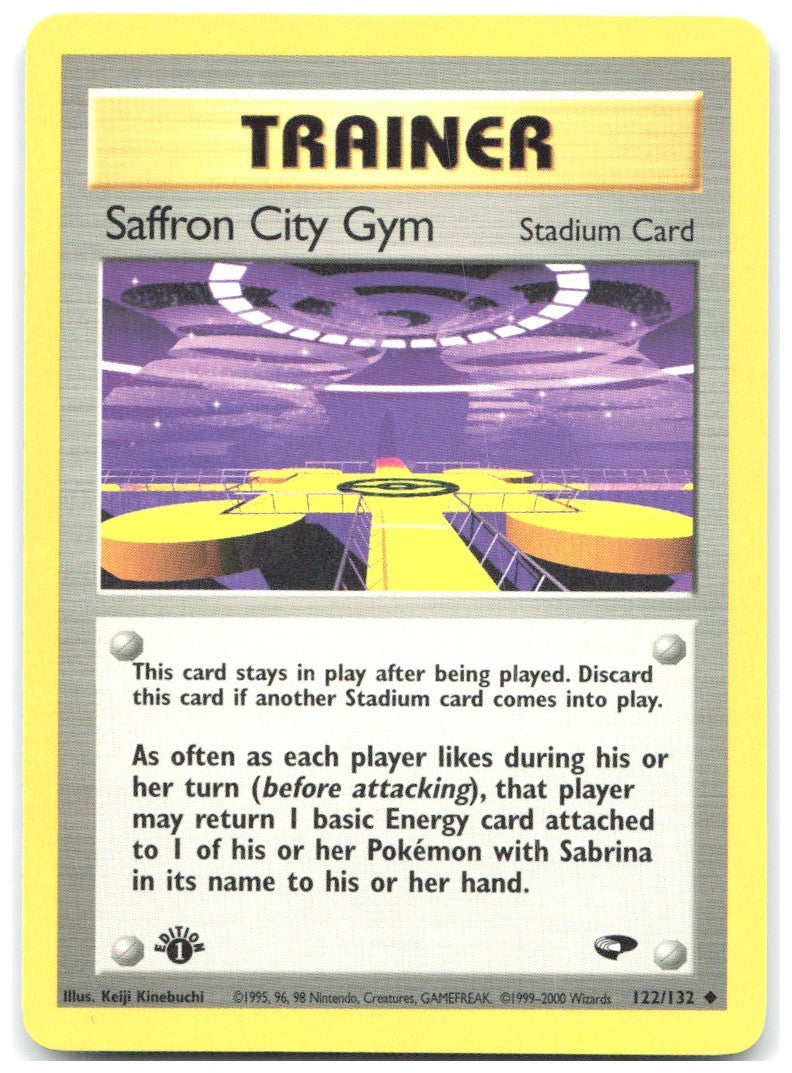 Saffron City Gym 1st Edition Uncommon Gym Challenge 122/132 NM Keiji Kinebuchi