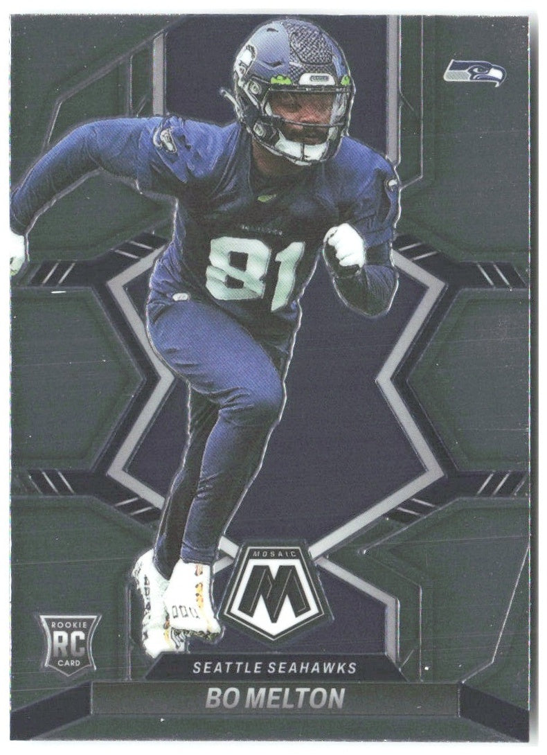 Bo Melton Panini Mosaic 348 2022 Seattle Seahawks RC