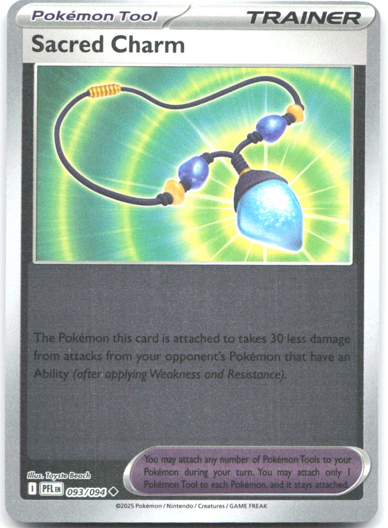 Sacred Charm Reverse Holo Uncommon ME02: Phantasmal Flames 093/094 NM Toyste Beach