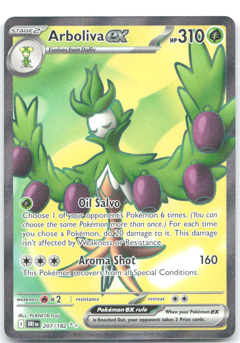 Arboliva ex Holo Ultra Rare SV10: Destined Rivals 207/182 NM N DESIGN Inc