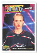 Matiss Kivlenieks Upper Deck - UD Portraits P-94 2020-21 Columbus Blue Jackets