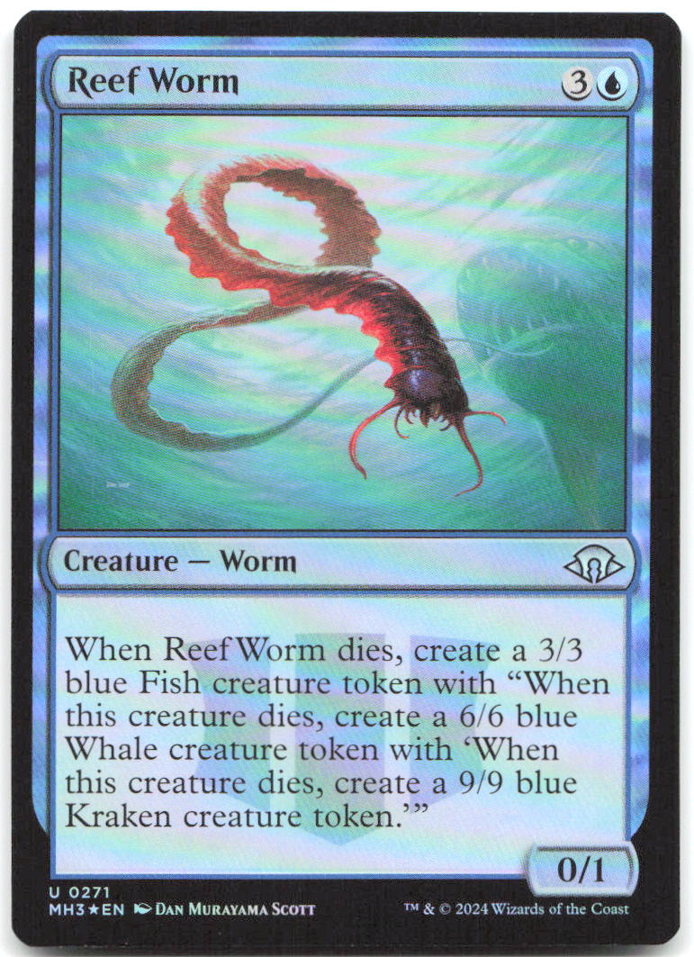 Reef Worm Foil U Modern Horizons 3 271 NM Dan Murayama Scott