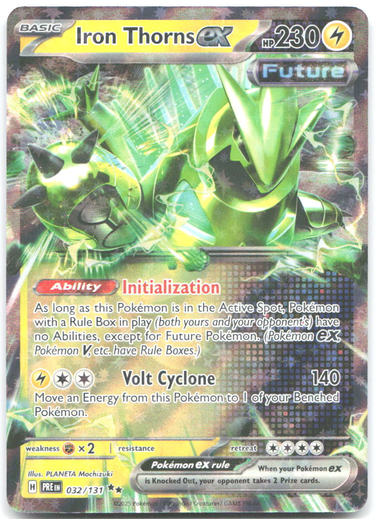 Iron Thorns ex Double Rare SV Prismatic Evolutions 032/131 NM PLANETA Mochizuki