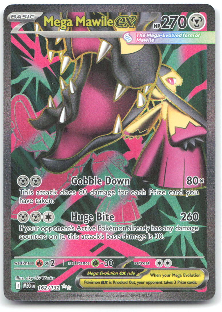 Mega Mawile ex Holo Ultra Rare ME01: Mega Evolution 162/132 NM aky CG Works