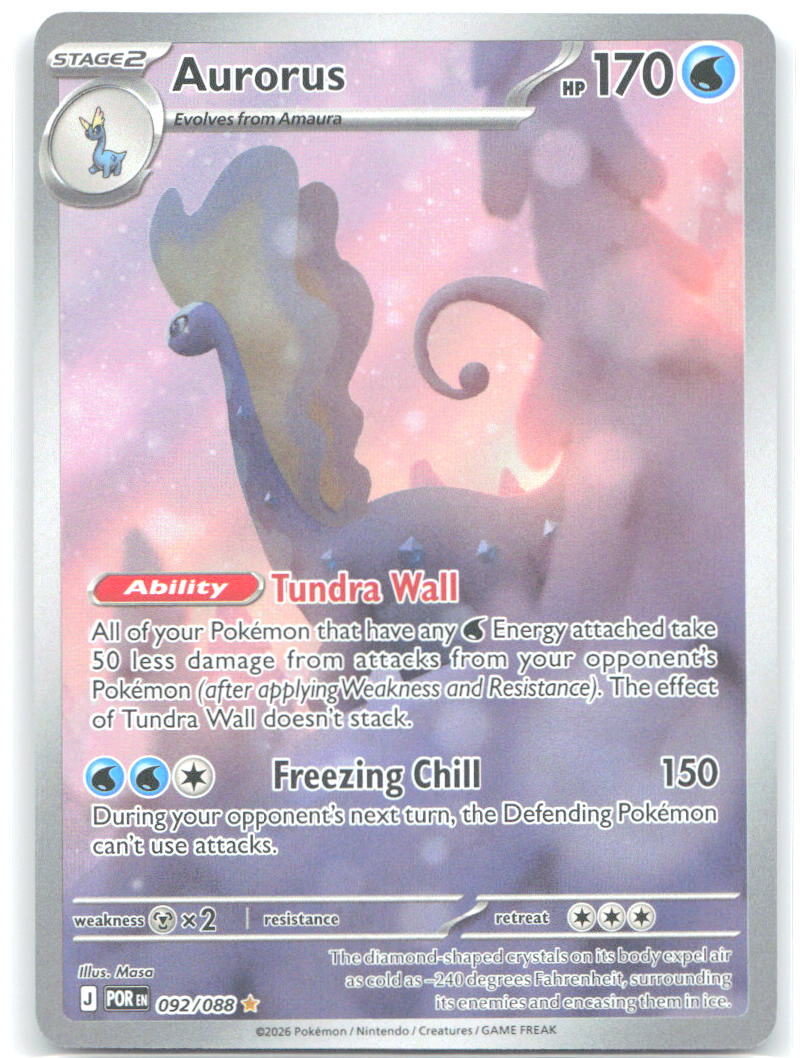 Aurorus Holo Illustration Rare ME03: Perfect Order 092/088 NM HACCAN