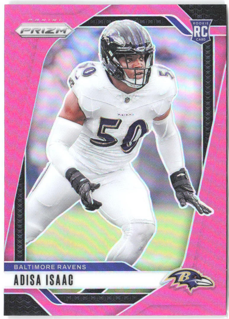 Adisa Isaac Panini Prizm - Pink 302 2024 Baltimore Ravens