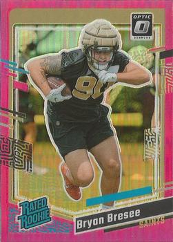 Bryan Bresee Donruss - Optic Rated Rookie Pink Prizm 372 2023 New Orleans Saints