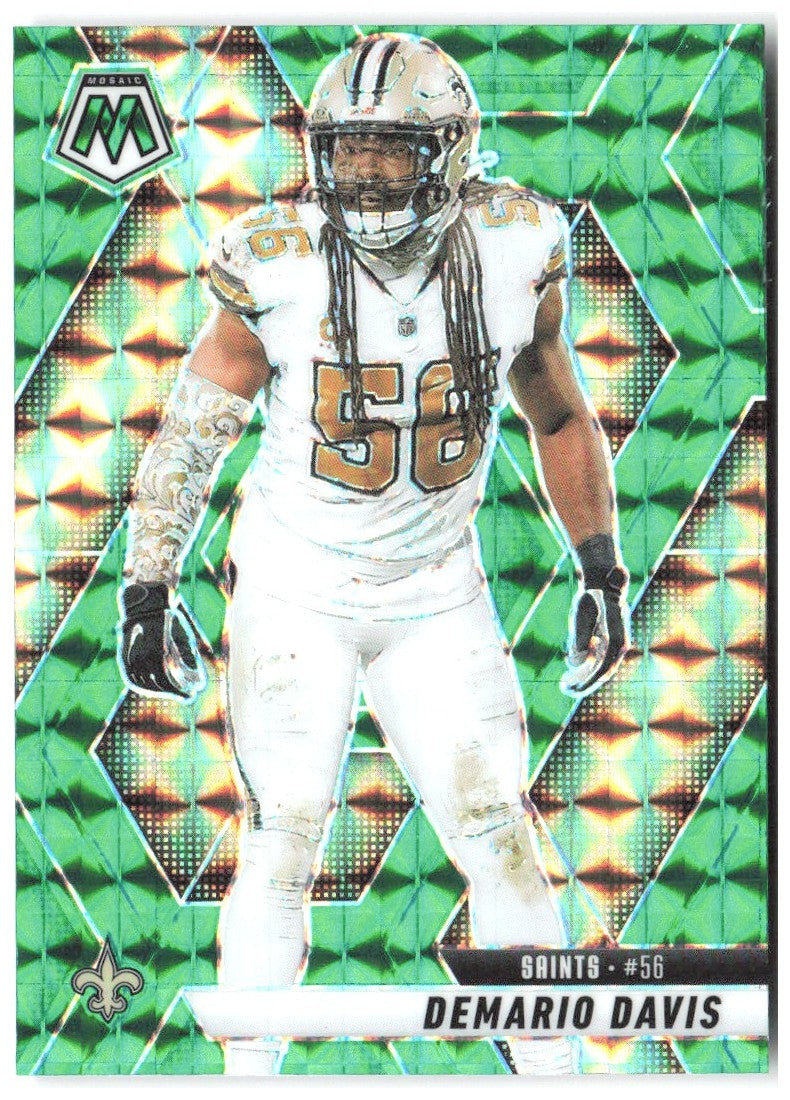 Demario Davis Panini Mosaic - Mosaic Green 230 2025 New Orleans Saints