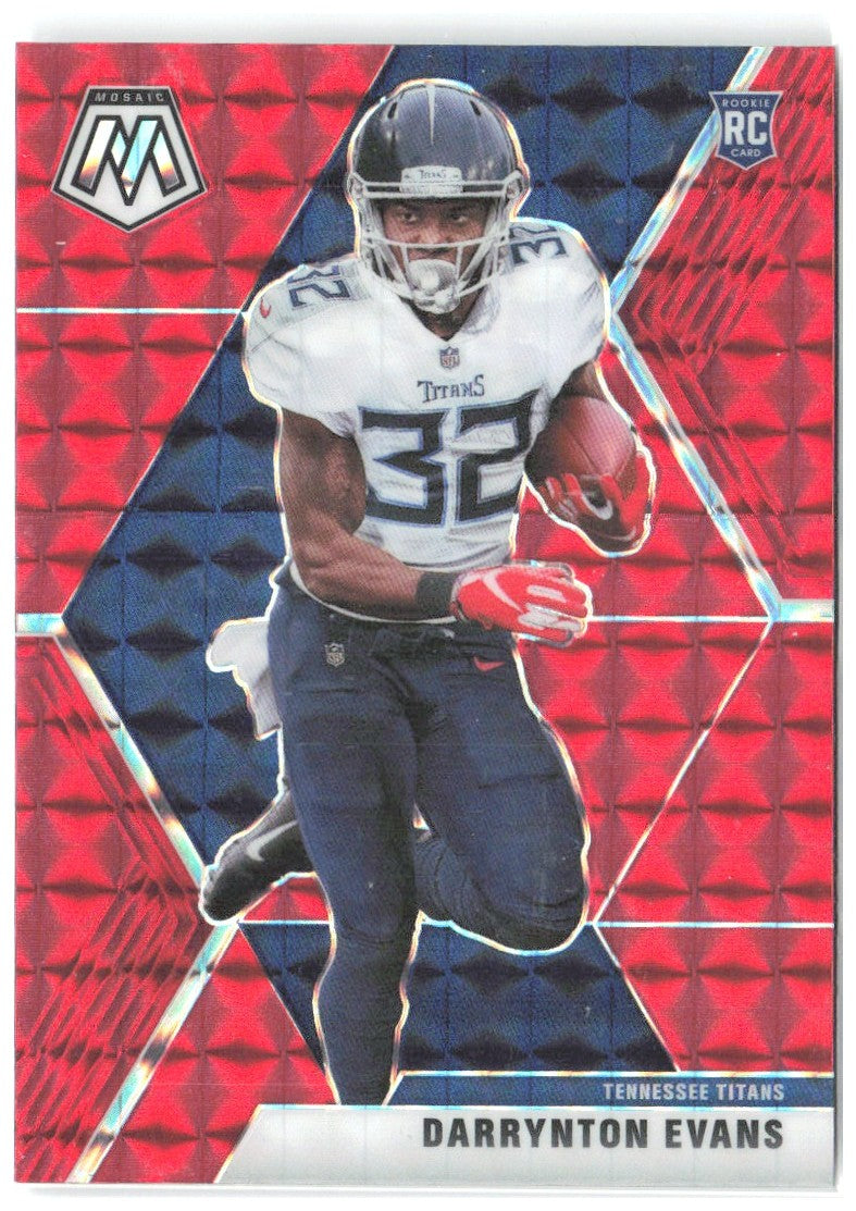 Darrynton Evans Panini Mosaic - Prizm Red 233 2020 Tennessee Titans