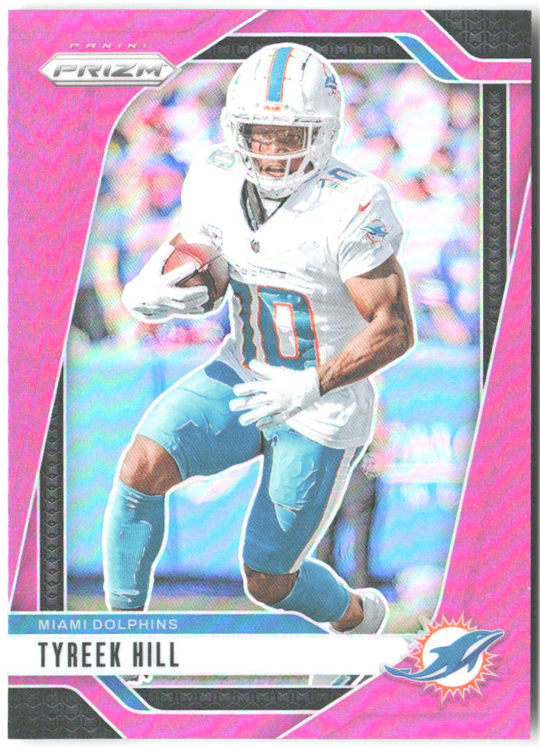 Tyreek Hill Panini Prizm - Pink 177 2024 Miami Dolphins