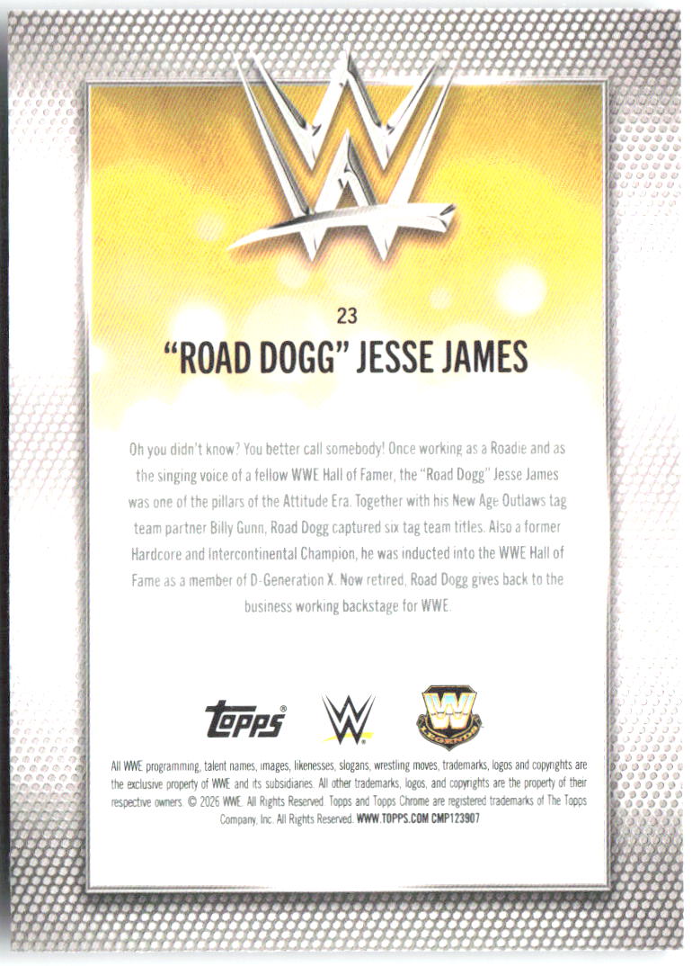 "Road Dogg" Jesse James Topps Chrome WWE 23 2026