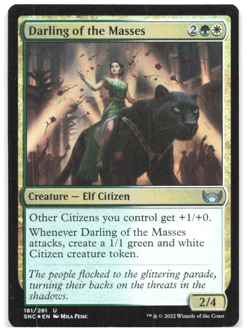 Darling of the Masses Foil U Streets of New Capenna 181 NM Mila Pesic