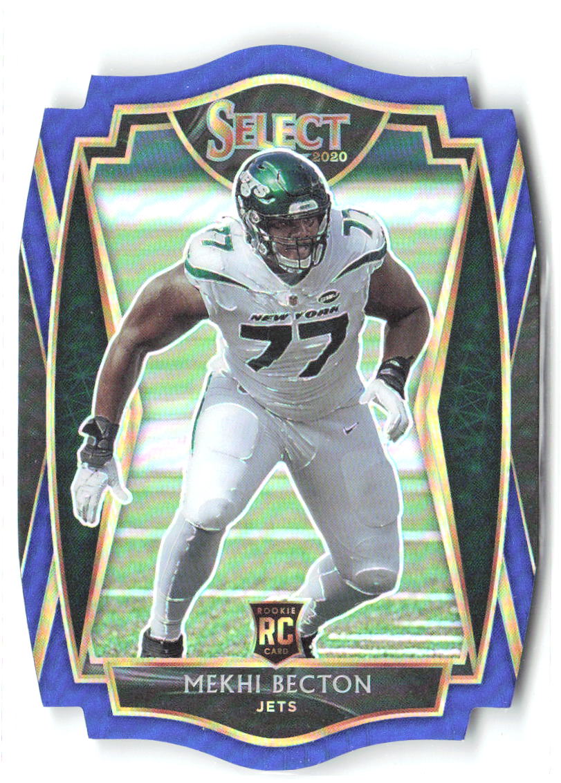 Mekhi Becton Panini Select - Blue Prizm Die Cut 190 2020 New York Jets